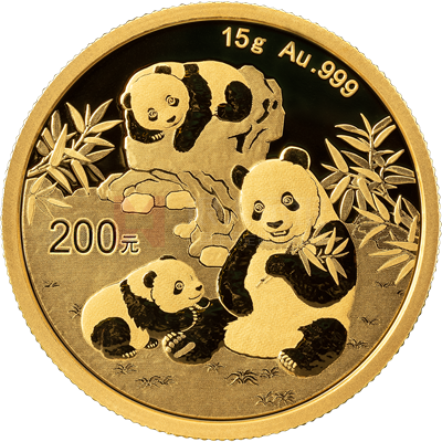 2025版熊貓15克普制金質(zhì)紀念幣